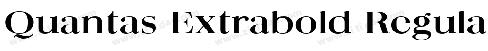 Quantas Extrabold Regular字体转换